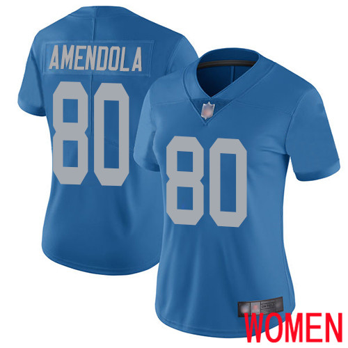 Detroit Lions Limited Blue Women Danny Amendola Alternate Jersey NFL Football 80 Vapor Untouchable